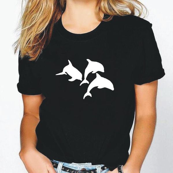 women's t-shirt dolphins jump out of the water cartoon print t shirt women summer casual tshirt harajuku tee femme camiseta mujer, White
women's t-shirt dolphins jump out of the water cartoon print t shirt women summer casual tshirt harajuku tee femme camiseta mujer, White