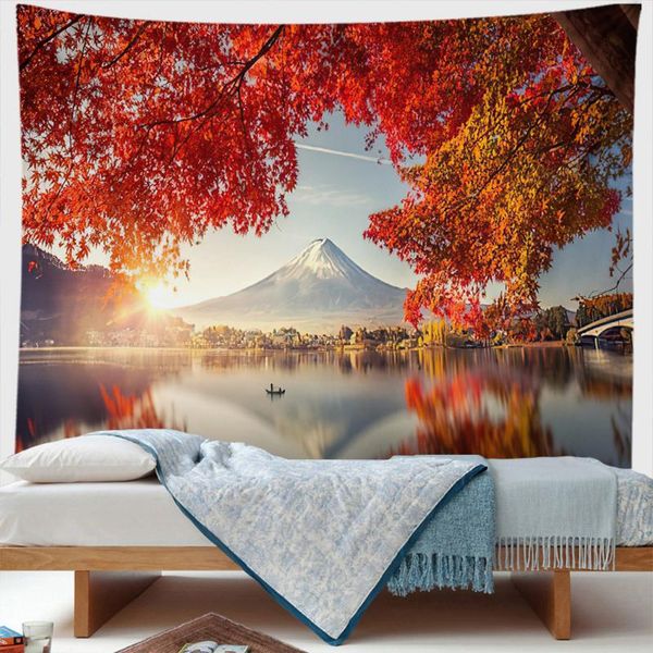 tapestries natural landscape tapestry lake red maple mountain sunshine boats modern art wall hanging boho home decor picnic mat carpet gift
tapestries natural landscape tapestry lake red maple mountain sunshine boats modern art wall hanging boho home decor picnic mat carpet gift