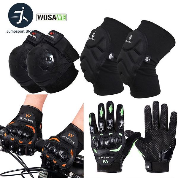 elbow & knee pads wosawe 6pcs/set sports protective sets bike racing skating ski cycling gloves protector brace support, Black;gray
elbow & knee pads wosawe 6pcs/set sports protective sets bike racing skating ski cycling gloves protector brace support, Black;gray
