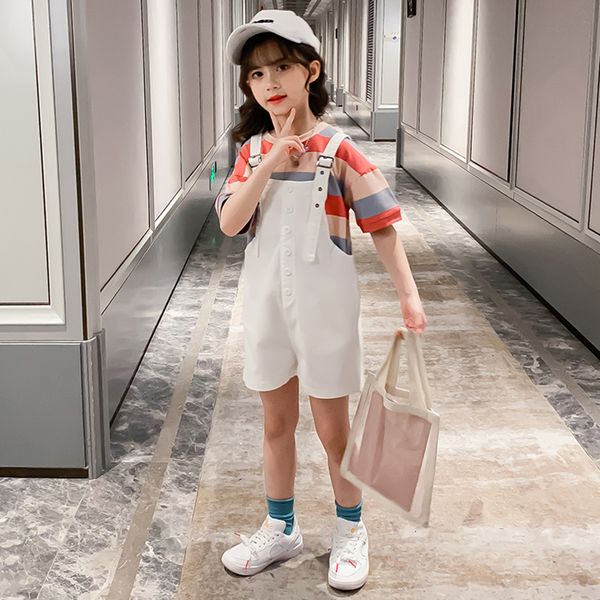 girls clothes striped tshirt + jumpsuit childrens clothes for girls summer outfit for girls casual style kids clothing, White
girls clothes striped tshirt + jumpsuit childrens clothes for girls summer outfit for girls casual style kids clothing, White