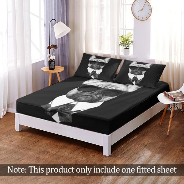 sheets & sets morden overbearing cartoon dog fitted sheet bed with elastic band bedding mattress cover high density black 
sheets & sets morden overbearing cartoon dog fitted sheet bed with elastic band bedding mattress cover high density black