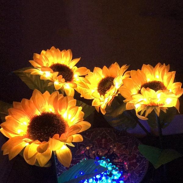 solar lamps led sunflower ground lamp outdoor waterproof garden lawn lights for decoration
solar lamps led sunflower ground lamp outdoor waterproof garden lawn lights for decoration