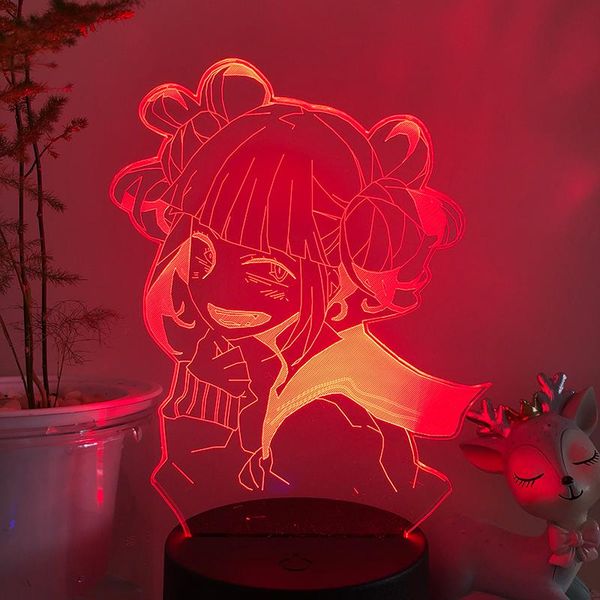 night lights anime himiko toga figure acrylic 3d led light 16color changing table home party atmosphere decor lamp for my hero academia
night lights anime himiko toga figure acrylic 3d led light 16color changing table home party atmosphere decor lamp for my hero academia