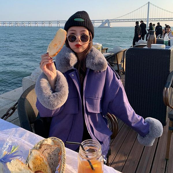women's down & parkas small and short to overcome the plush jacket trend of winter cuffed woolen cotton padded, Black
women's down & parkas small and short to overcome the plush jacket trend of winter cuffed woolen cotton padded, Black