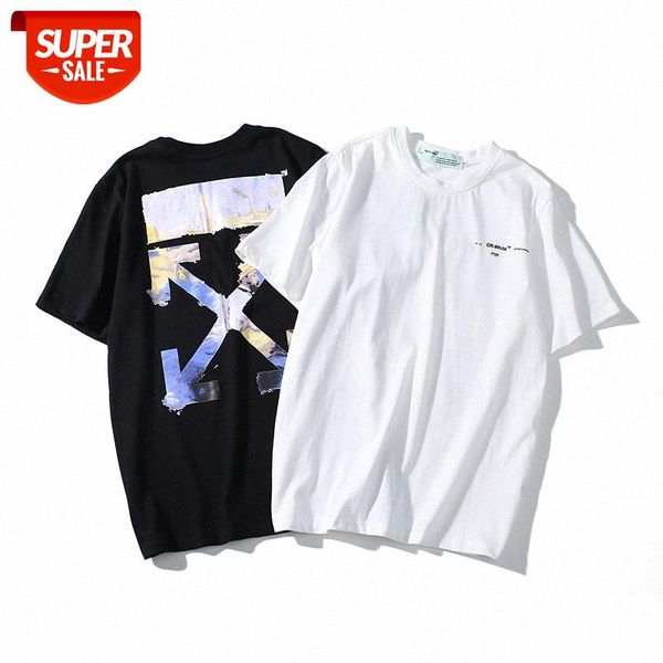 owf white oil painting character arrow short-sleeved cotton t-shirt for men and women couples #ha1z, White;black
owf white oil painting character arrow short-sleeved cotton t-shirt for men and women couples #ha1z, White;black