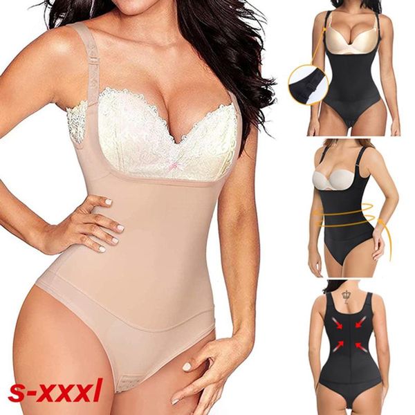 women's shapers women waist trainer shapewear thong bodysuit seamless tummy control panty faja open bust body shaper slimming underwear, Black;white
women's shapers women waist trainer shapewear thong bodysuit seamless tummy control panty faja open bust body shaper slimming underwear, Black;white