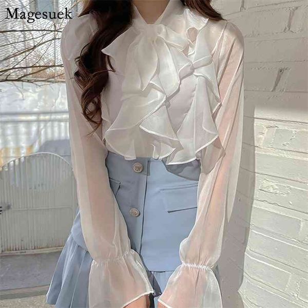 spring ruffled chiffon blouse women sweet office ladies bow long sleeve woman's shirts casual clothing blusas 13864 210512, White
spring ruffled chiffon blouse women sweet office ladies bow long sleeve woman's shirts casual clothing blusas 13864 210512, White
