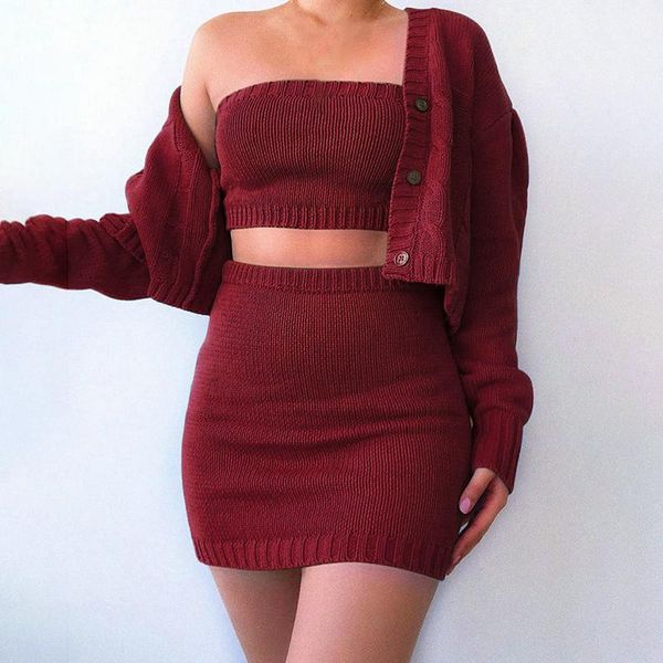 two piece dress 3pcs/set womens long sleeve bandeau vest crop slim mini skirt dresses, White
two piece dress 3pcs/set womens long sleeve bandeau vest crop slim mini skirt dresses, White