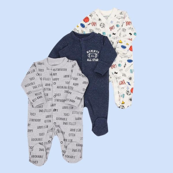 baby romper born boys girls clothes cotton soft lightweight breathable foot wrap long crawl three-piece suit jumpsuits, Blue
baby romper born boys girls clothes cotton soft lightweight breathable foot wrap long crawl three-piece suit jumpsuits, Blue