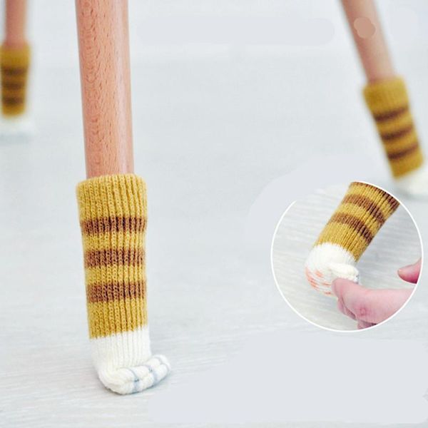 cat costumes 4pcs knitting style chair leg socks floor protectors for furniture legs non-slip table prevent pet dog scratching
cat costumes 4pcs knitting style chair leg socks floor protectors for furniture legs non-slip table prevent pet dog scratching