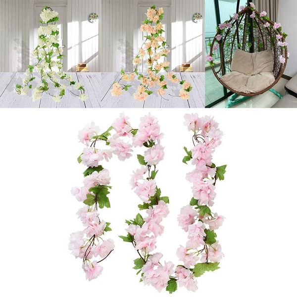 decorative flowers & wreaths 225cm artificial cherry vine wedding arch garland decoration silk flower rattan for home wall hanging ornament
decorative flowers & wreaths 225cm artificial cherry vine wedding arch garland decoration silk flower rattan for home wall hanging ornament