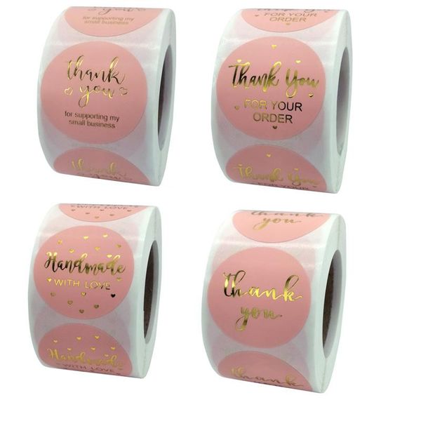gift wrap 500 pcs/roll of thank you stickers cake baking tags sealing pink bronzing holiday greeting card decoration
gift wrap 500 pcs/roll of thank you stickers cake baking tags sealing pink bronzing holiday greeting card decoration