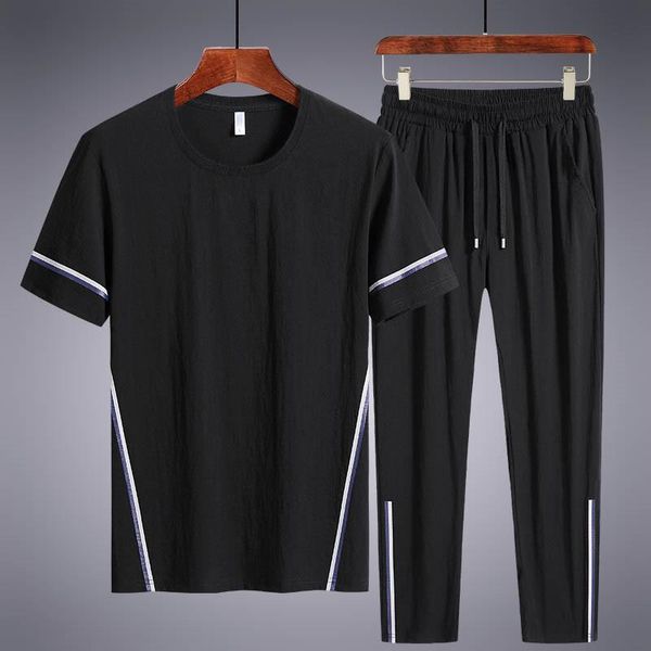 men's tracksuits sets t shirts+long pants two pieces casual tracksuit summer male sportswear suit plus size 7xl 8xl, Gray
men's tracksuits sets t shirts+long pants two pieces casual tracksuit summer male sportswear suit plus size 7xl 8xl, Gray