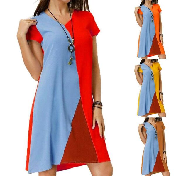 casual dresses women v-neck clothes short sleeve female mini dress 2021 patchwork color block summer holiday party loose sundress, Black;gray
casual dresses women v-neck clothes short sleeve female mini dress 2021 patchwork color block summer holiday party loose sundress, Black;gray
