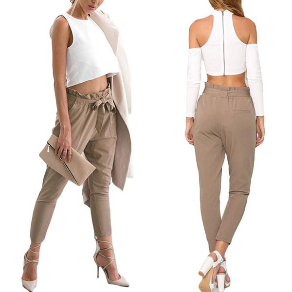 women's pants & capris fashion women girls high waist solid loose long stretch ankle length slim trousers casual harem, Black;white
women's pants & capris fashion women girls high waist solid loose long stretch ankle length slim trousers casual harem, Black;white