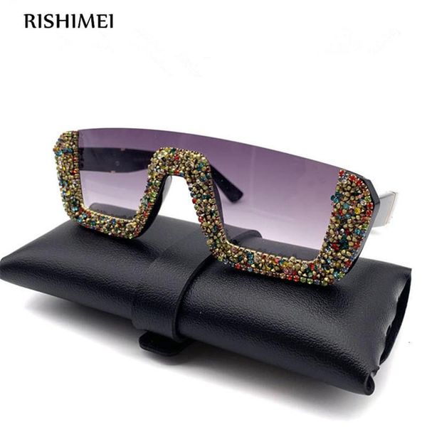 european and american diamond half frame sunglasses brand designer ladies flash, White;black
european and american diamond half frame sunglasses brand designer ladies flash, White;black