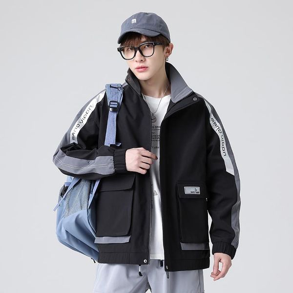mens varsity jacket spring autumn 2021 lightweight windbreakers patchwork korean style hip hop streetwear coat fashion men's jackets, Black;brown
mens varsity jacket spring autumn 2021 lightweight windbreakers patchwork korean style hip hop streetwear coat fashion men's jackets, Black;brown
