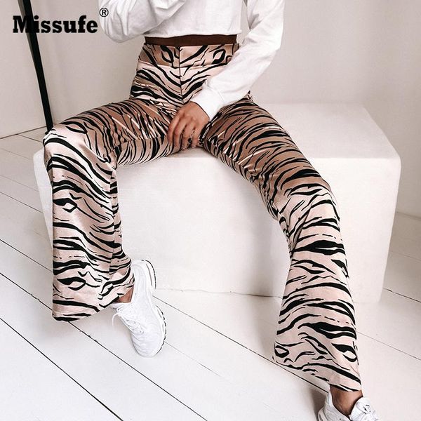 women's pants & capris missufe women trouser elastic high waist tiger print flare ladies streetwear cool club party fashion trousers, Black;white
women's pants & capris missufe women trouser elastic high waist tiger print flare ladies streetwear cool club party fashion trousers, Black;white