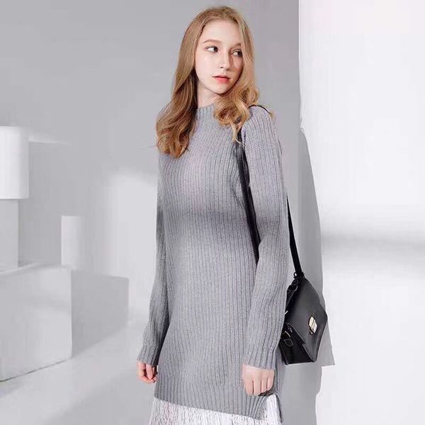 fashion sweater high neck loose women's t-shirt in autumn and winter of 2021, White;black
fashion sweater high neck loose women's t-shirt in autumn and winter of 2021, White;black