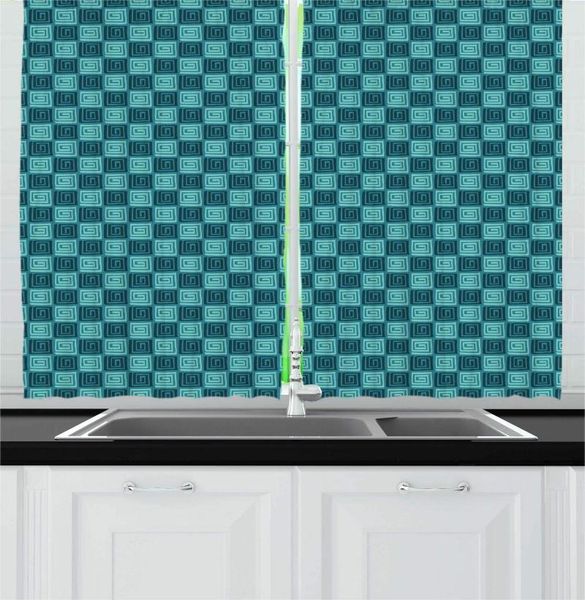 curtain & drapes dark turquoise seafoam abstract kitchen curtains repetitive square spirals pattern eastern details for cafe decor
curtain & drapes dark turquoise seafoam abstract kitchen curtains repetitive square spirals pattern eastern details for cafe decor