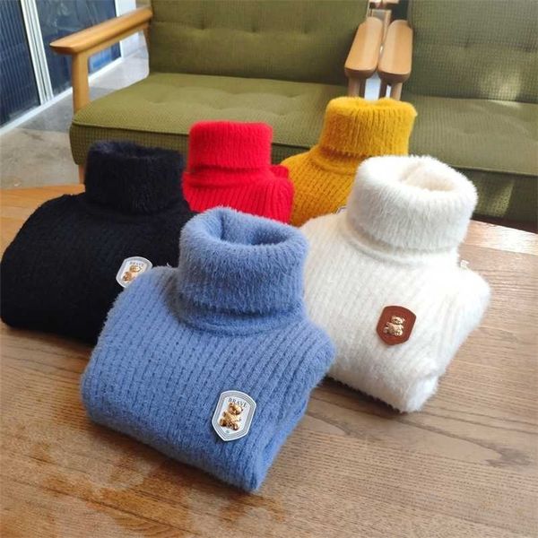 autumn winter toddler boys girls sweaters kids turtleneck warm mink cashmere pullover sweater baby clothes children 211201, Blue
autumn winter toddler boys girls sweaters kids turtleneck warm mink cashmere pullover sweater baby clothes children 211201, Blue