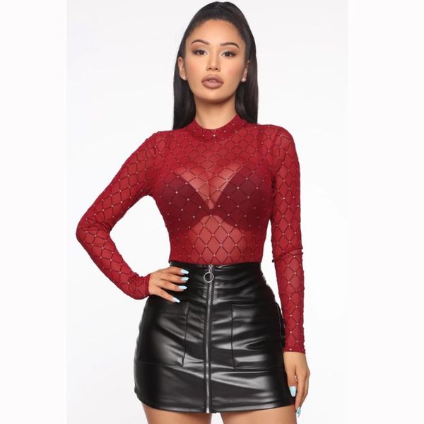 women's jumpsuits & rompers style women playsuits high neck mesh sheer see-through long sleeve stand plaid skinny autumn spring 20, Black;white
women's jumpsuits & rompers style women playsuits high neck mesh sheer see-through long sleeve stand plaid skinny autumn spring 20, Black;white