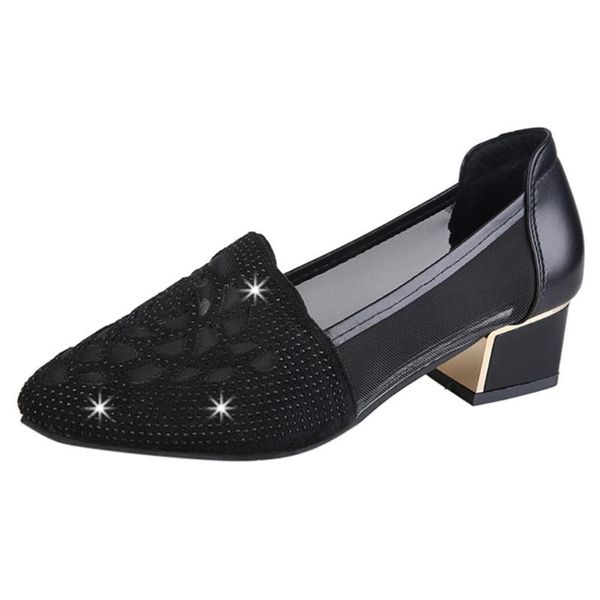 dress shoes women's sandals mesh openwork breathable thick with pointed rhinestones shallow mouth 2021, Black
dress shoes women's sandals mesh openwork breathable thick with pointed rhinestones shallow mouth 2021, Black