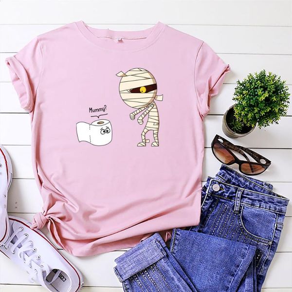 women's t-shirt 100% cotton summer funny o-neck harajuku zombie toilet paper casual female t shirt oversized size s-5xl, White
women's t-shirt 100% cotton summer funny o-neck harajuku zombie toilet paper casual female t shirt oversized size s-5xl, White