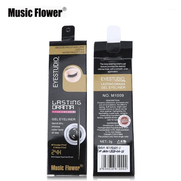 music flower brand black waterproof eyeliner gel makeup cosmetic eye liner with brush 24 hours long-lasting for women1
music flower brand black waterproof eyeliner gel makeup cosmetic eye liner with brush 24 hours long-lasting for women1
