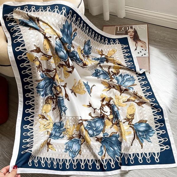 scarves women twill printed square scarf head kerchief hair tie band 90cm bandana floral printing hip-hop fj583, Blue;gray
scarves women twill printed square scarf head kerchief hair tie band 90cm bandana floral printing hip-hop fj583, Blue;gray