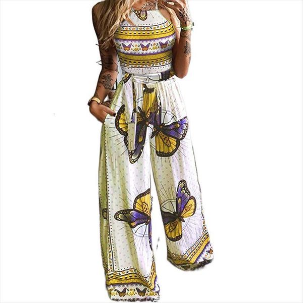 summer homewear outfits butterfly print womens pants two piece set elegant halter vest wide leg loose suits streetwear, White
summer homewear outfits butterfly print womens pants two piece set elegant halter vest wide leg loose suits streetwear, White