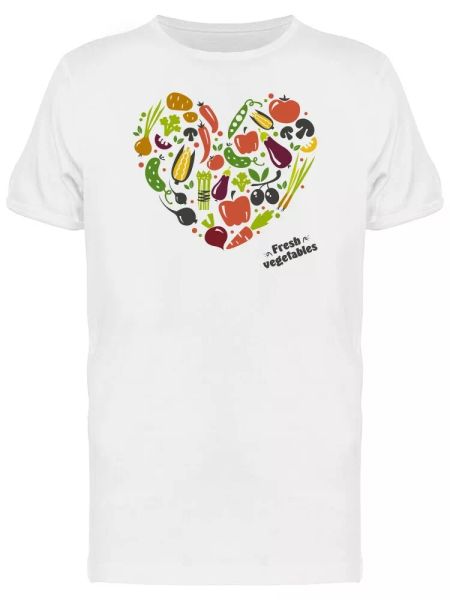 Fresh Vegetables Heart Tee Men's -Image by Shutterstock, White;black
Fresh Vegetables Heart Tee Men's -Image by Shutterstock, White;black