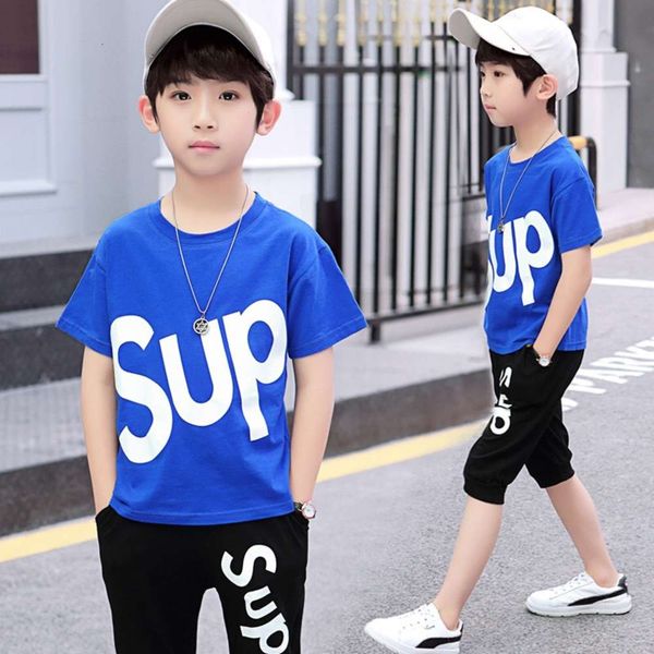 summer boys' t-shirt set pure cotton summer two piece korean short sleeve leisure sports, White
summer boys' t-shirt set pure cotton summer two piece korean short sleeve leisure sports, White