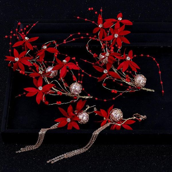 wedding jewelry sets forseven red gold chinese style pearl hair band long tassel earrings set women bridal bride headwear earring, Slivery;golden
wedding jewelry sets forseven red gold chinese style pearl hair band long tassel earrings set women bridal bride headwear earring, Slivery;golden