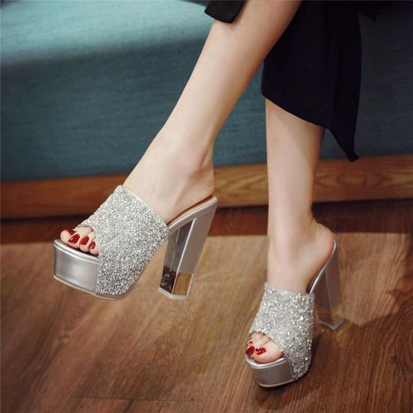 slippers ymechic gold white party wedding bride high heels slides summer ladies shoes big size platforms glitter female 2021, Black
slippers ymechic gold white party wedding bride high heels slides summer ladies shoes big size platforms glitter female 2021, Black
