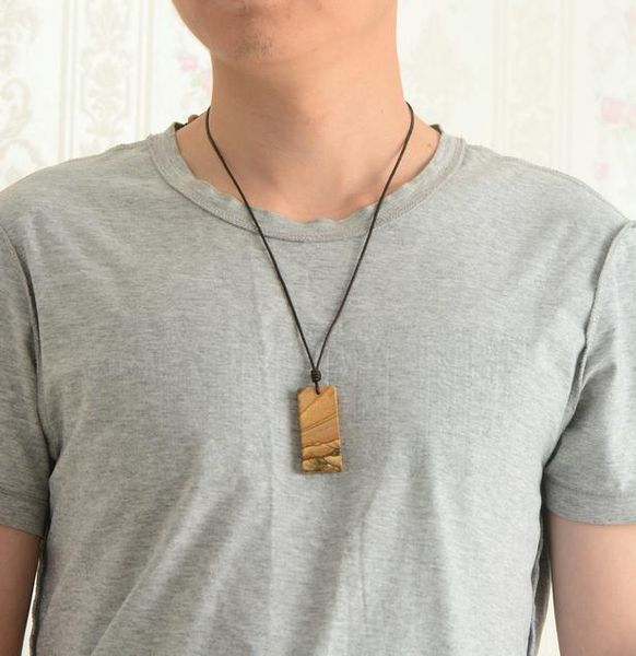 pendant necklaces men natural stone leather cord necklace steampunk mens jewelry couples, Silver
pendant necklaces men natural stone leather cord necklace steampunk mens jewelry couples, Silver