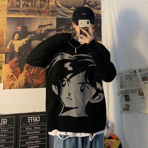 men's sweaters zazomde vintage harajuku streetwear sweater knitted autumn loose, hip hop , male sdn7, White;black
men's sweaters zazomde vintage harajuku streetwear sweater knitted autumn loose, hip hop , male sdn7, White;black