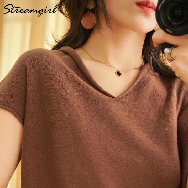 woman t-shirts for women 2021 summer v-neck knitted t shirt women basic black cotton tshirts womens t-shirts short sleeve 2021, White
woman t-shirts for women 2021 summer v-neck knitted t shirt women basic black cotton tshirts womens t-shirts short sleeve 2021, White