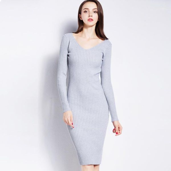 casual dresses double v neck thicken sweater for women winter brand big size stretch warm pencil pullovers dress, Black;gray
casual dresses double v neck thicken sweater for women winter brand big size stretch warm pencil pullovers dress, Black;gray