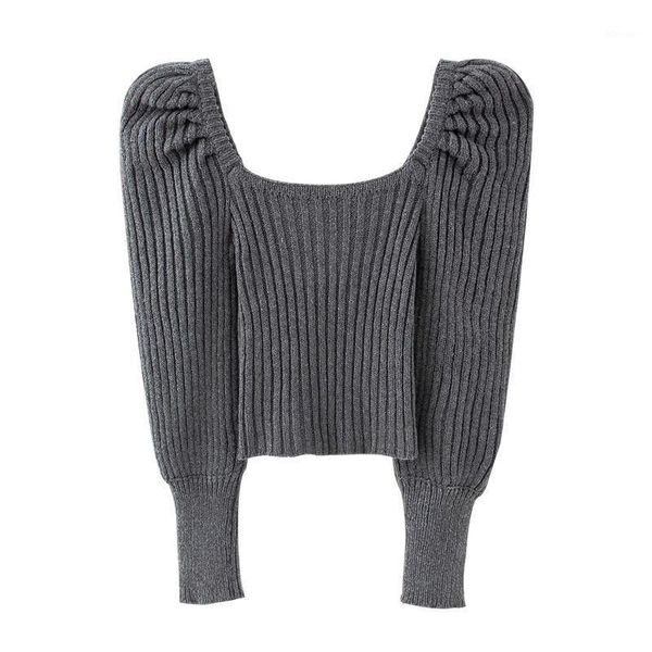 women's sweaters 2021 autumn winter gray puff sleeve sweater casual solid sqaure collar knitting pullovers knitwear elegant, White;black
women's sweaters 2021 autumn winter gray puff sleeve sweater casual solid sqaure collar knitting pullovers knitwear elegant, White;black