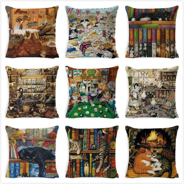 cushion/decorative pillow cute book lazy cat party cushion cover throw pillowcase home decorative sofa linen square printing cojines case co
cushion/decorative pillow cute book lazy cat party cushion cover throw pillowcase home decorative sofa linen square printing cojines case co