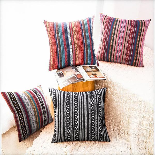 cushion/decorative pillow decorative throw cover for couch sofa bed bohemian retro stripe cotton blend linen case(only (4 piece
cushion/decorative pillow decorative throw cover for couch sofa bed bohemian retro stripe cotton blend linen case(only (4 piece