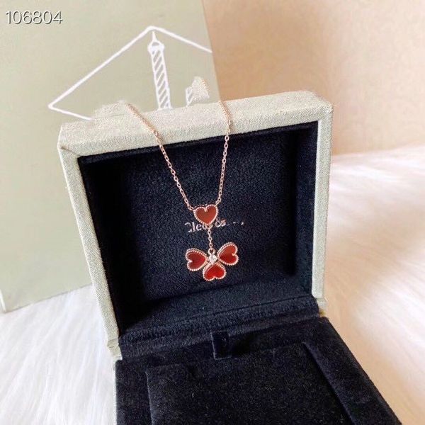 vintage brand designer s925 sterling silver four red ceramic pendant heart shape flower necklace for women jewelry
vintage brand designer s925 sterling silver four red ceramic pendant heart shape flower necklace for women jewelry