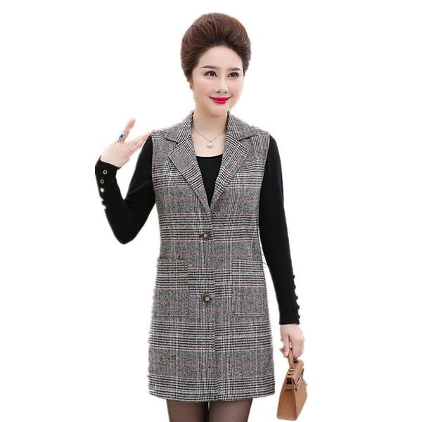 women's vests spring-autumn vest for women sleeveless jacket large size lattice casual womens middle age clothes k4622, Black;white
women's vests spring-autumn vest for women sleeveless jacket large size lattice casual womens middle age clothes k4622, Black;white