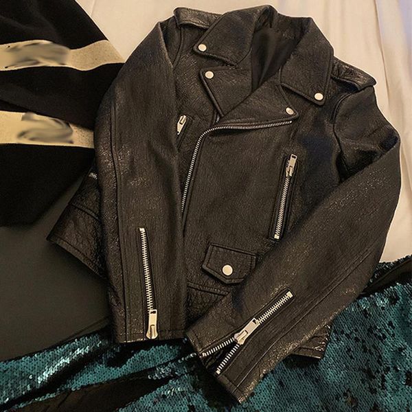 women's leather & faux 2021 autumn winter women designer bling sheepskin jackets korean black short moto biker real coats a80
women's leather & faux 2021 autumn winter women designer bling sheepskin jackets korean black short moto biker real coats a80