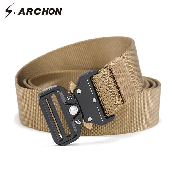 belts s.archon military equipment knock off army belt men's heavy duty us soldier combat tactical survival emergency waist starp, Black;brown
belts s.archon military equipment knock off army belt men's heavy duty us soldier combat tactical survival emergency waist starp, Black;brown