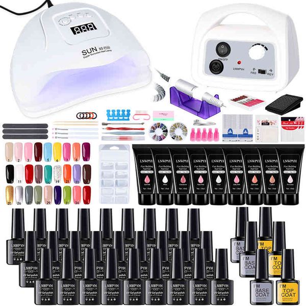 manicure set 54w uv led lamp 35000rpm drill machine and extensions quick building gel nail art kit nail kit
manicure set 54w uv led lamp 35000rpm drill machine and extensions quick building gel nail art kit nail kit
