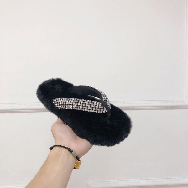 slippers 2021 flip flops crystal women round toe shoes fur woman ins sweet casual flats, Black
slippers 2021 flip flops crystal women round toe shoes fur woman ins sweet casual flats, Black