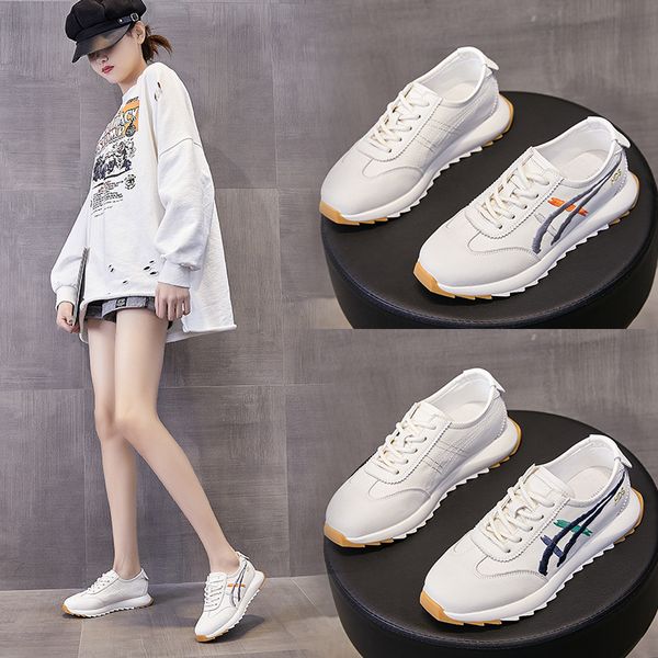 women's shoes spring leather embroidery 2021 color matching forrest gump daddy women's low muffin sports women, Black;white
women's shoes spring leather embroidery 2021 color matching forrest gump daddy women's low muffin sports women, Black;white