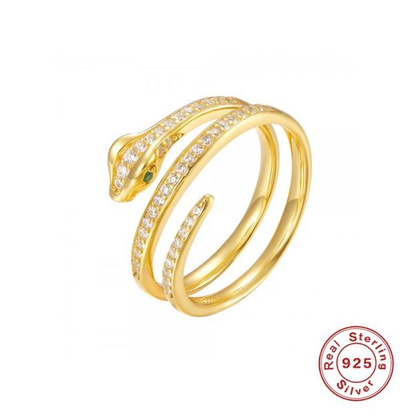 cluster rings aide real 925 sterling silver luxury european and american snake ring for woman ladies lovers' engagement anillos jewelry, Golden;silver
cluster rings aide real 925 sterling silver luxury european and american snake ring for woman ladies lovers' engagement anillos jewelry, Golden;silver